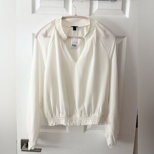 Ann‎ Taylor creamy vanilla blouse size Medium NWT